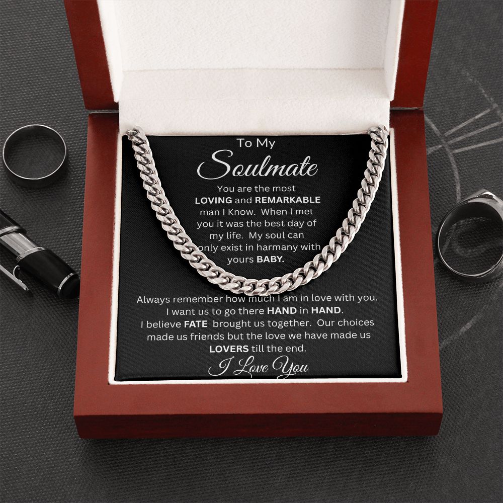 To My Soulmate | Cuban Link Chain