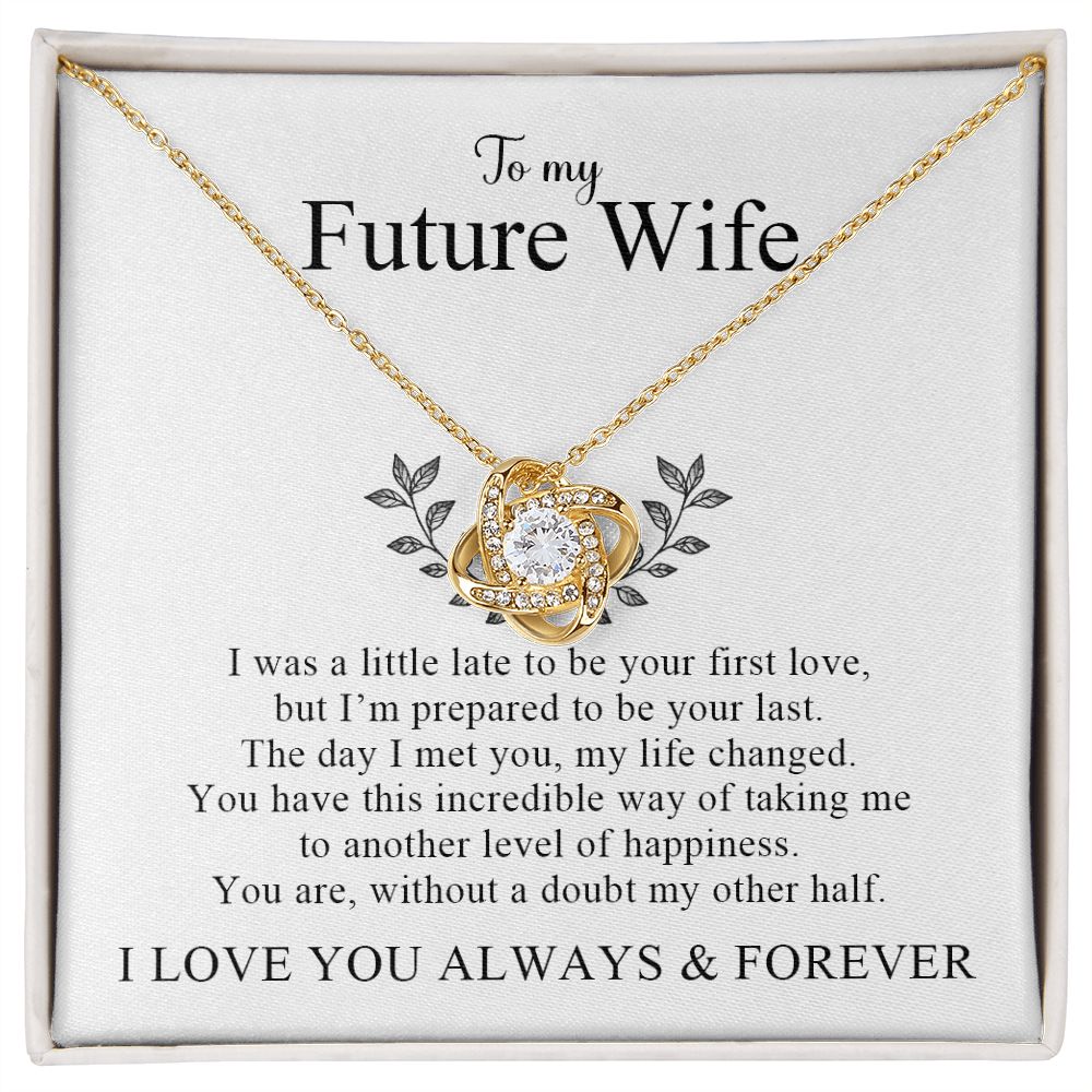 My Future Wife | My Other Half - Love Knot Necklace