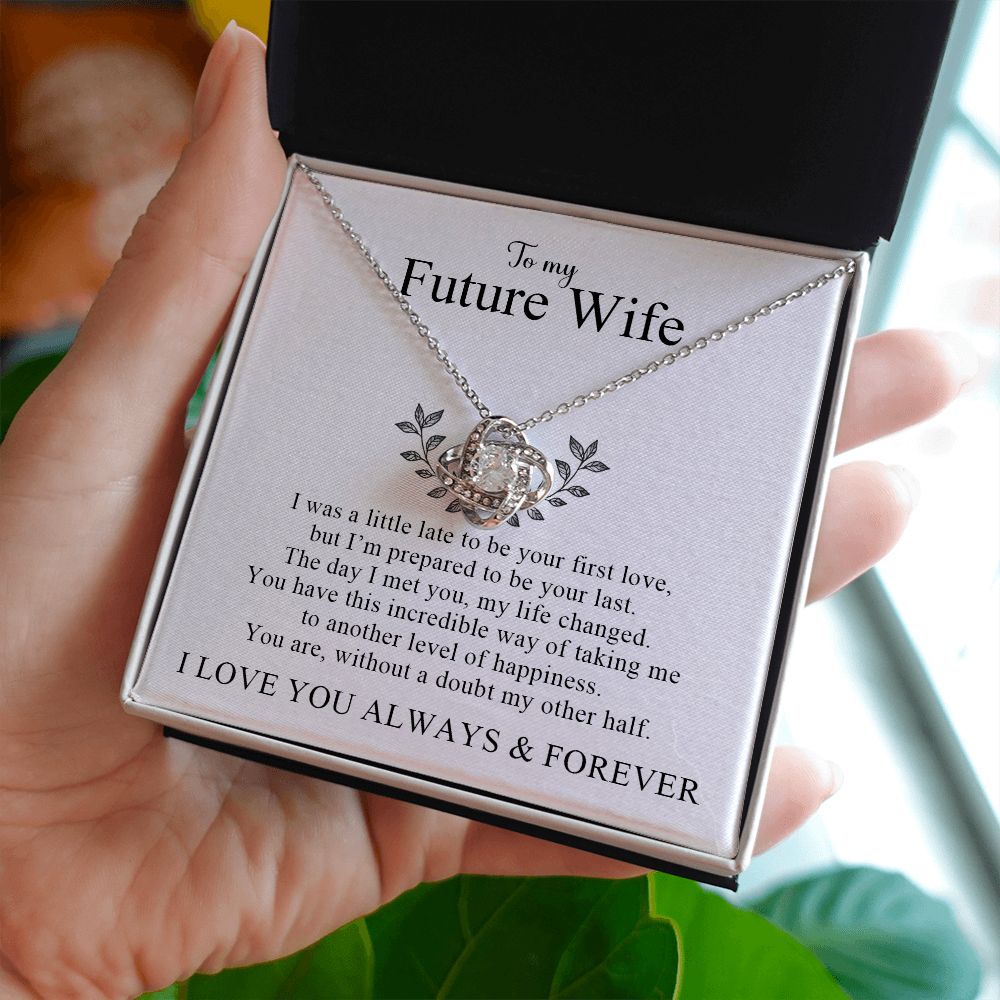 My Future Wife | My Other Half - Love Knot Necklace