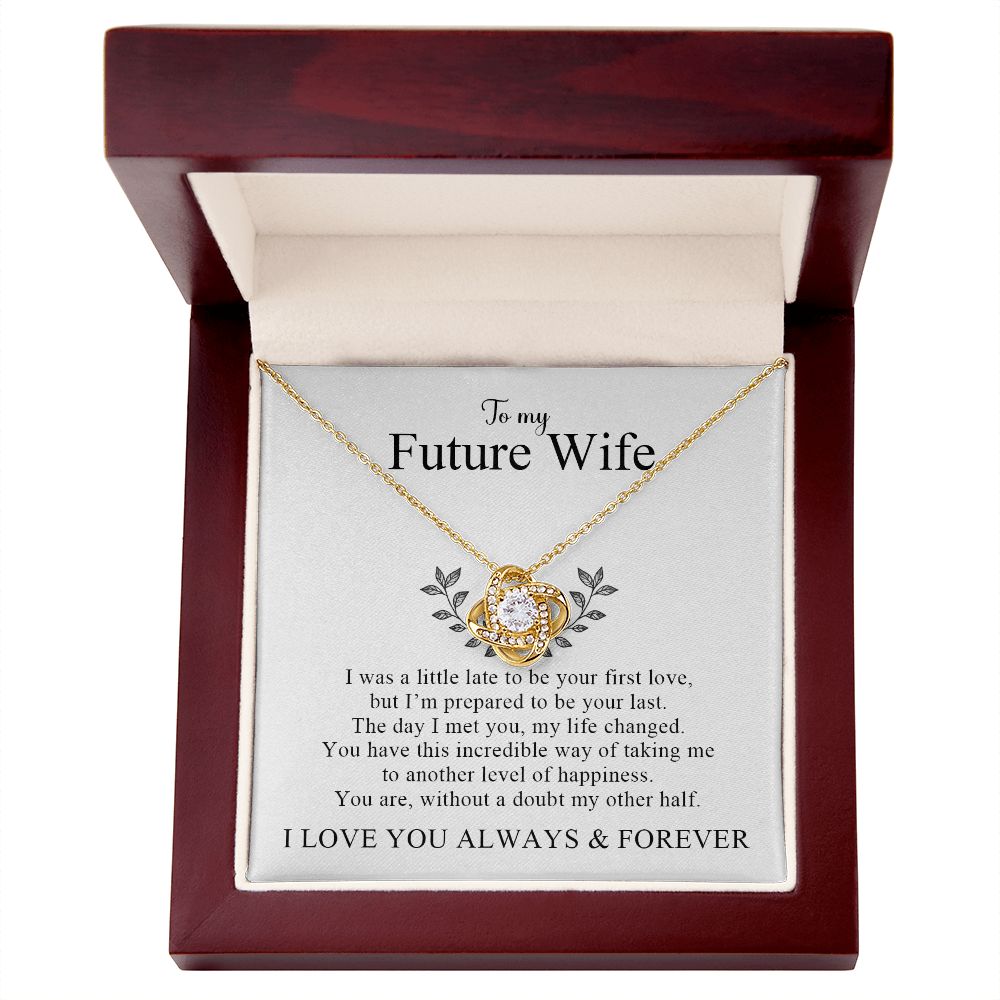 My Future Wife | My Other Half - Love Knot Necklace