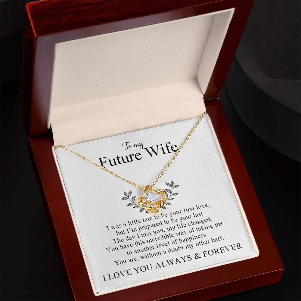 My Future Wife | My Other Half - Love Knot Necklace