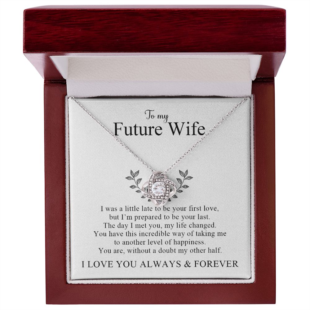 My Future Wife | My Other Half - Love Knot Necklace