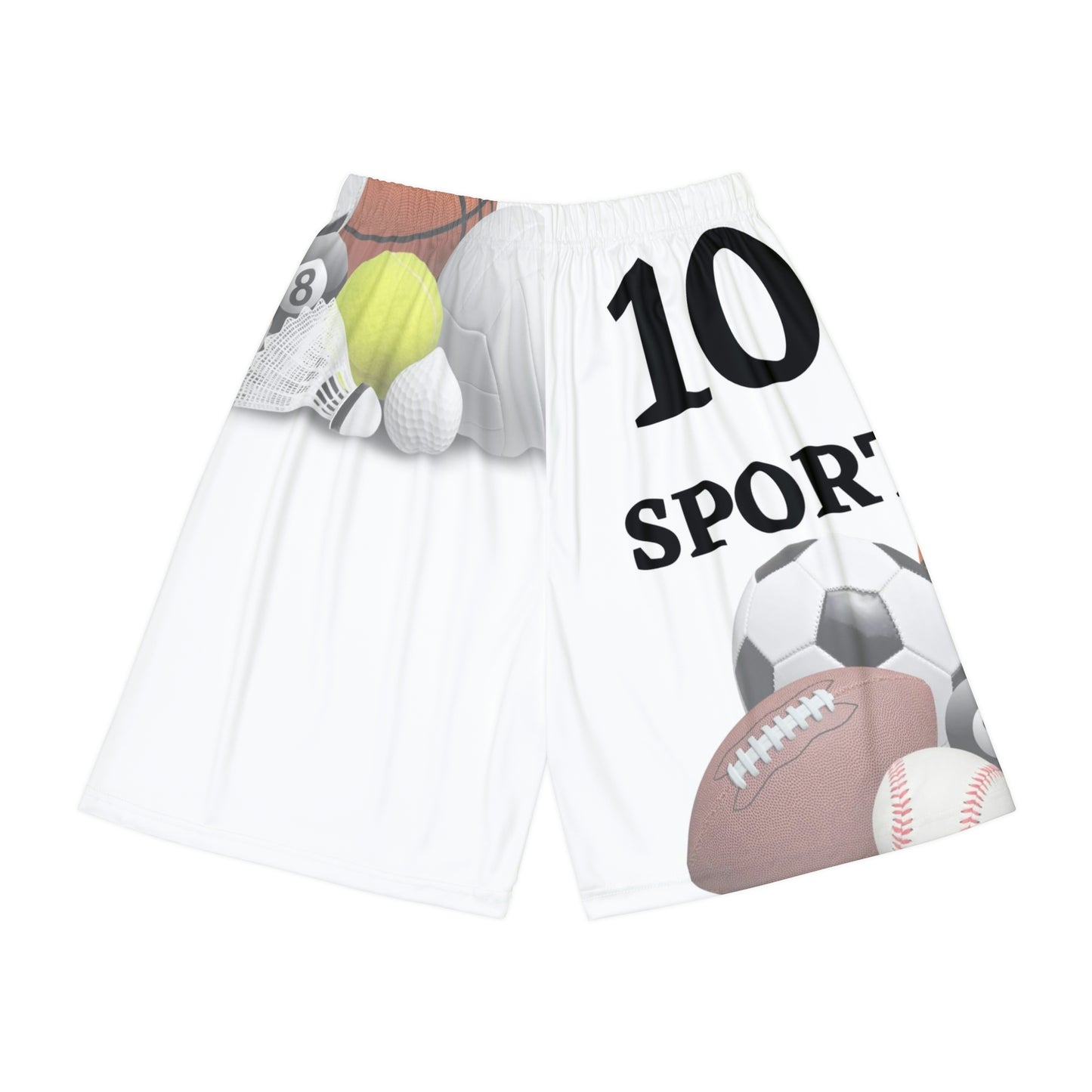 Men’s Sports Shorts (White)