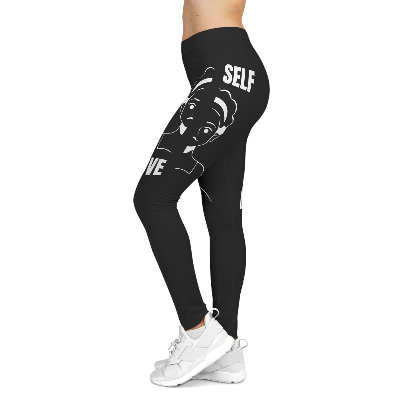 Women's Self Casual Leggings (Black)