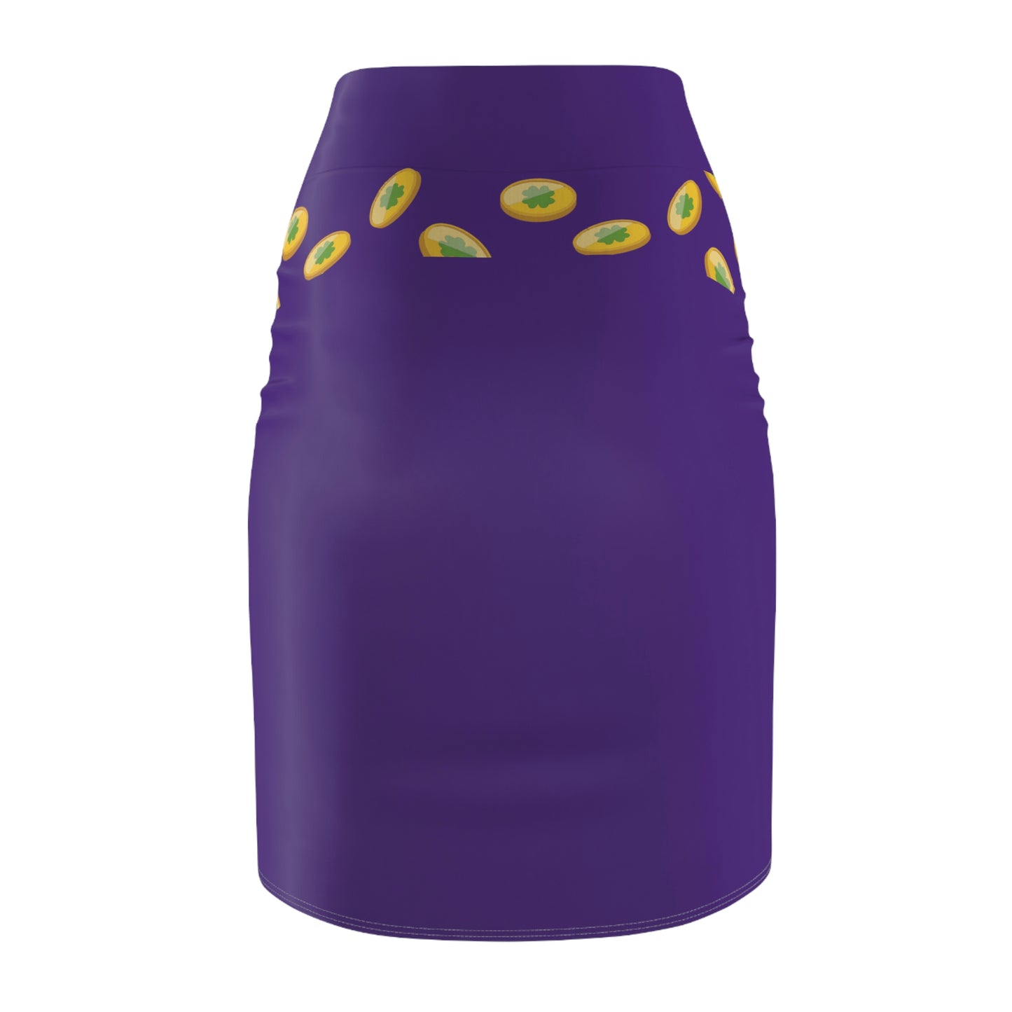 Women's Pencil Skirt (Purple)