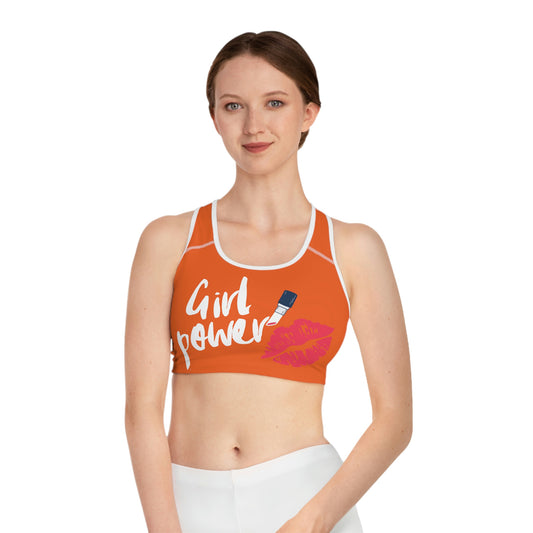 Sports Girl Power Bra (Orange)