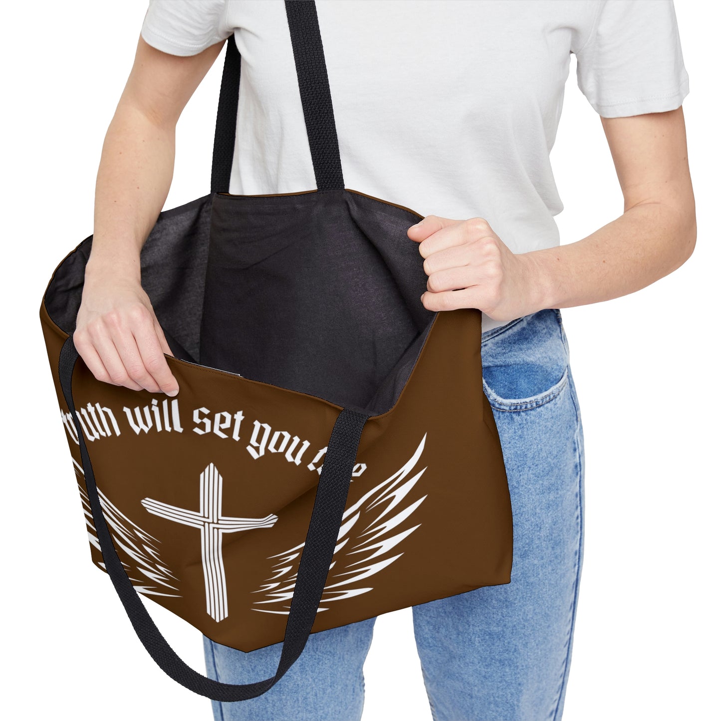 Truth Weekender Tote Bag (Brown)