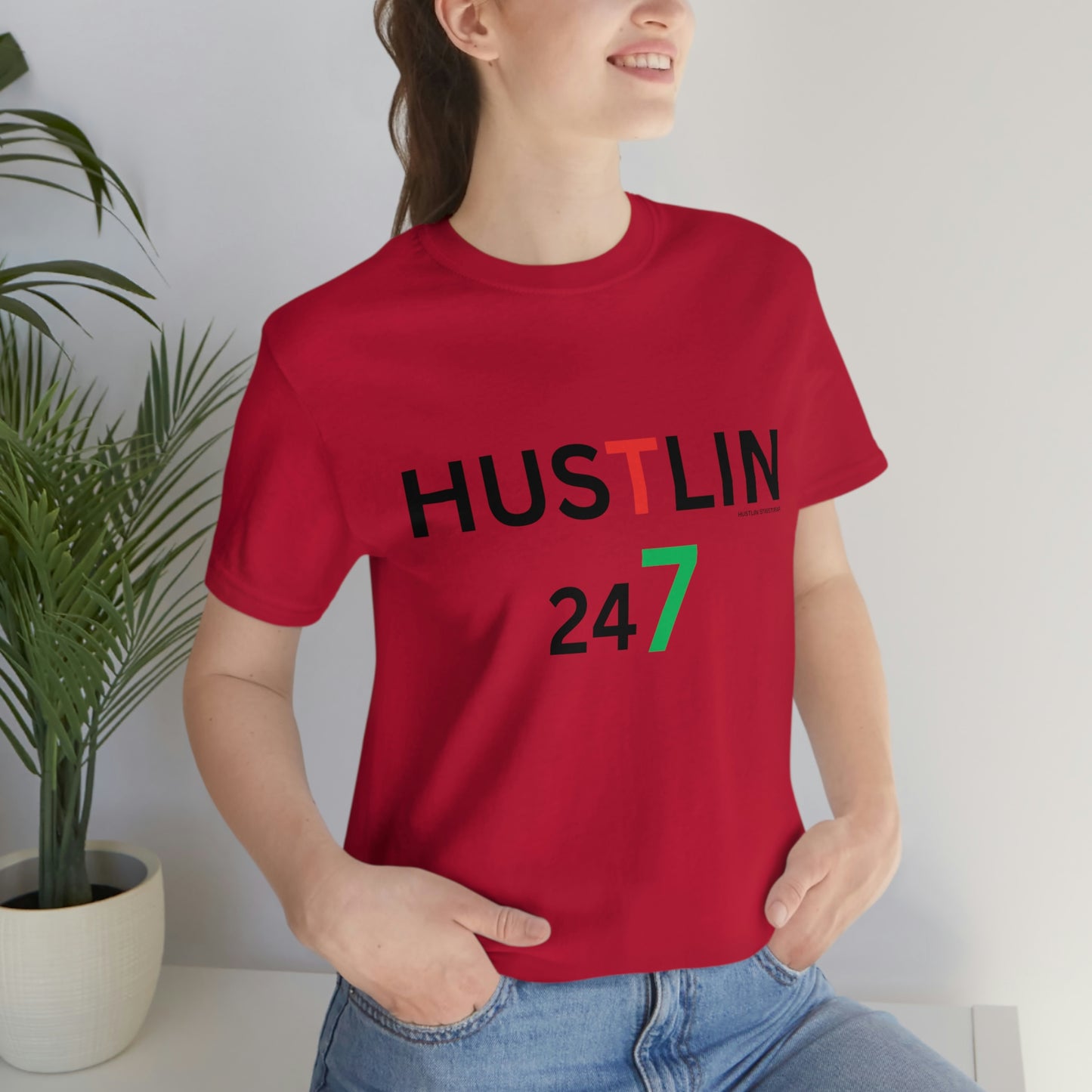 Unisex Hustlin Jersey Short Sleeve Tee