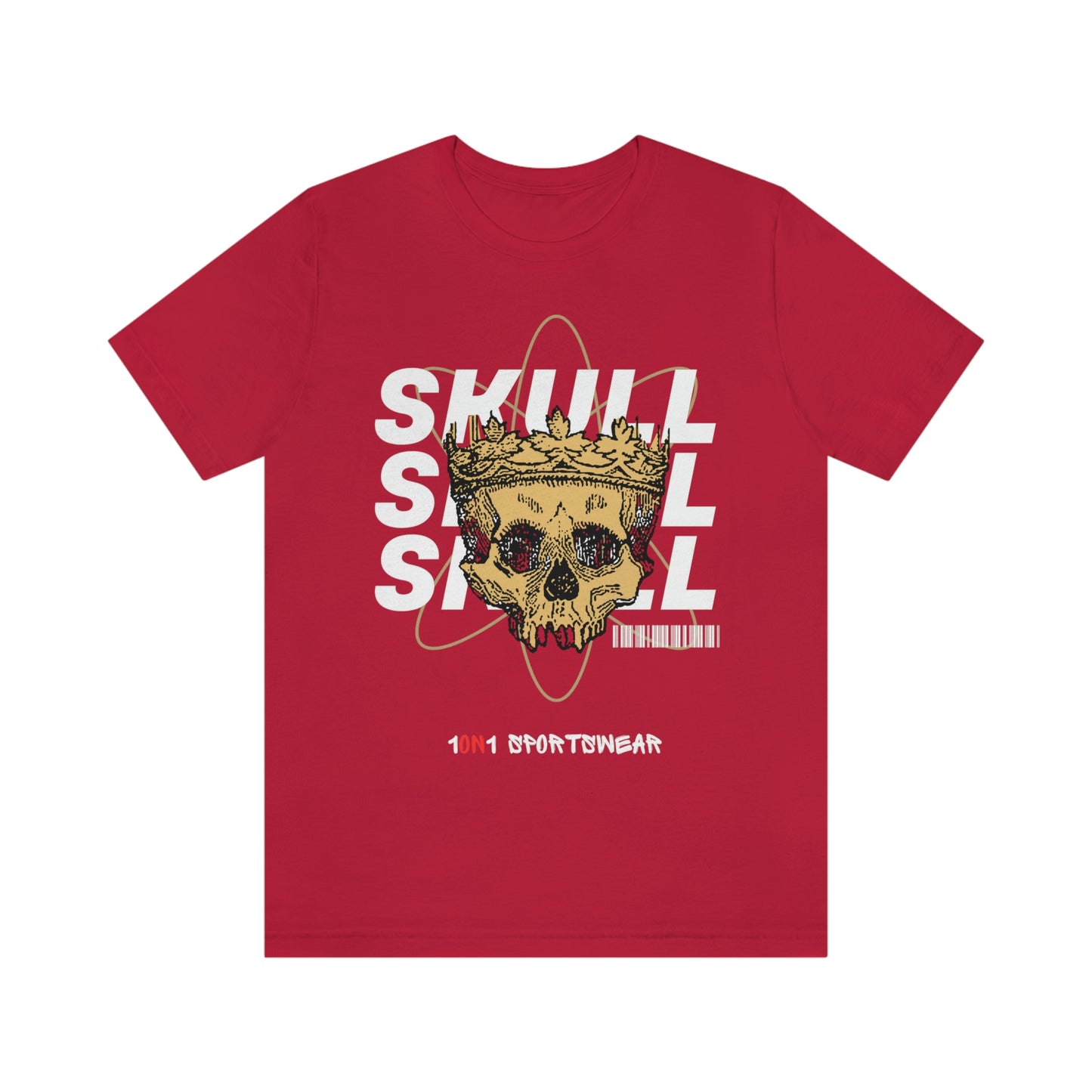 Unisex Skull Jersey Short Sleeve Tee