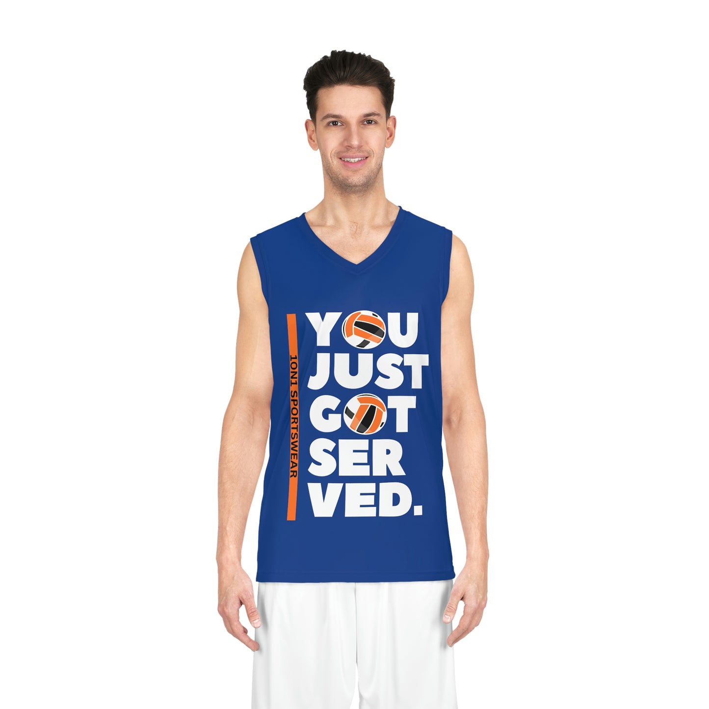 Get Served Basketball Jersey (Blue)