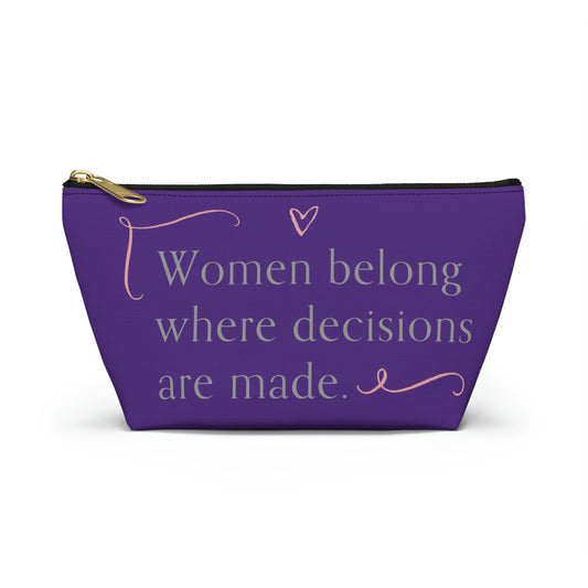 Accessory Purple Pouch w T-bottom