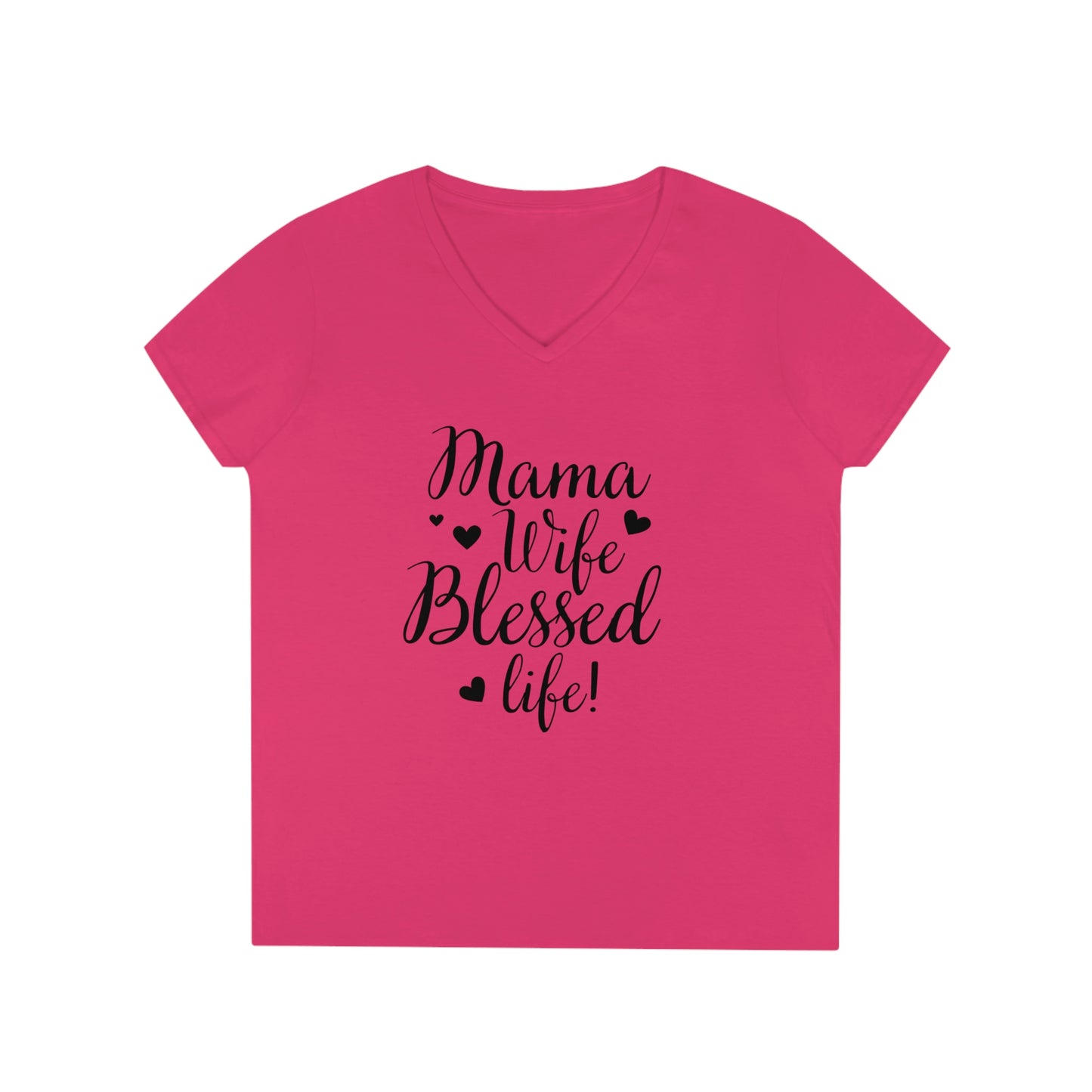 Mother's Day V-Neck T-Shirt (Heliconia)