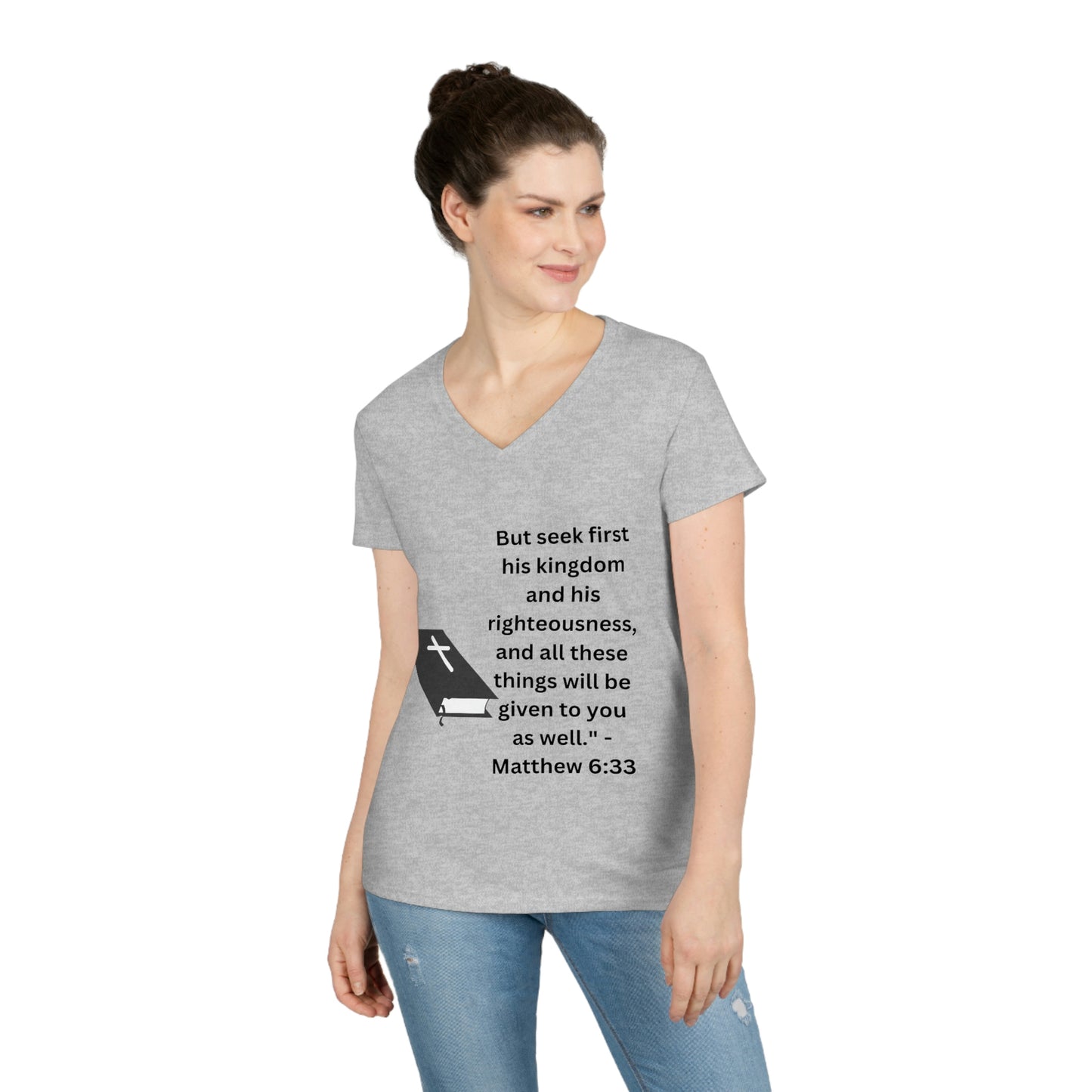 Ladies' Bible V-Neck T-Shirt