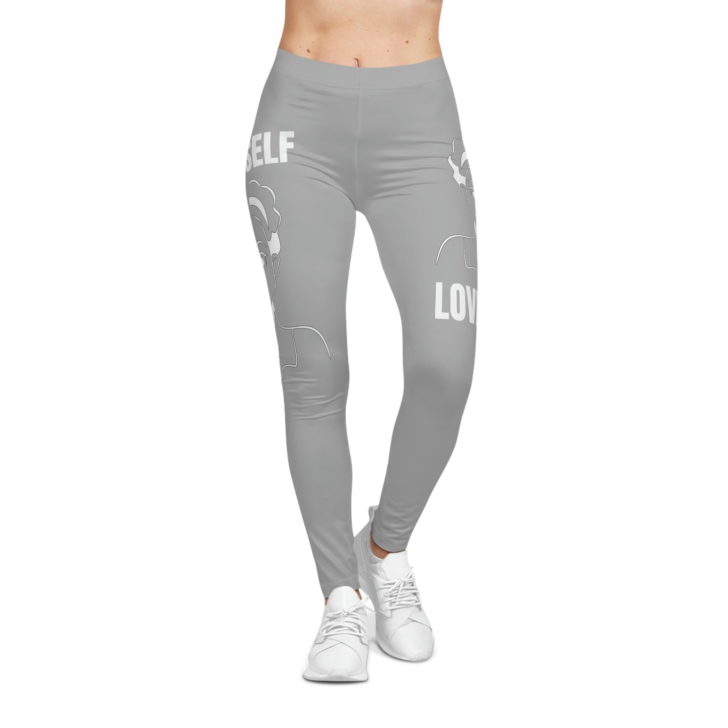 Women's Self Casual Leggings (Grey)