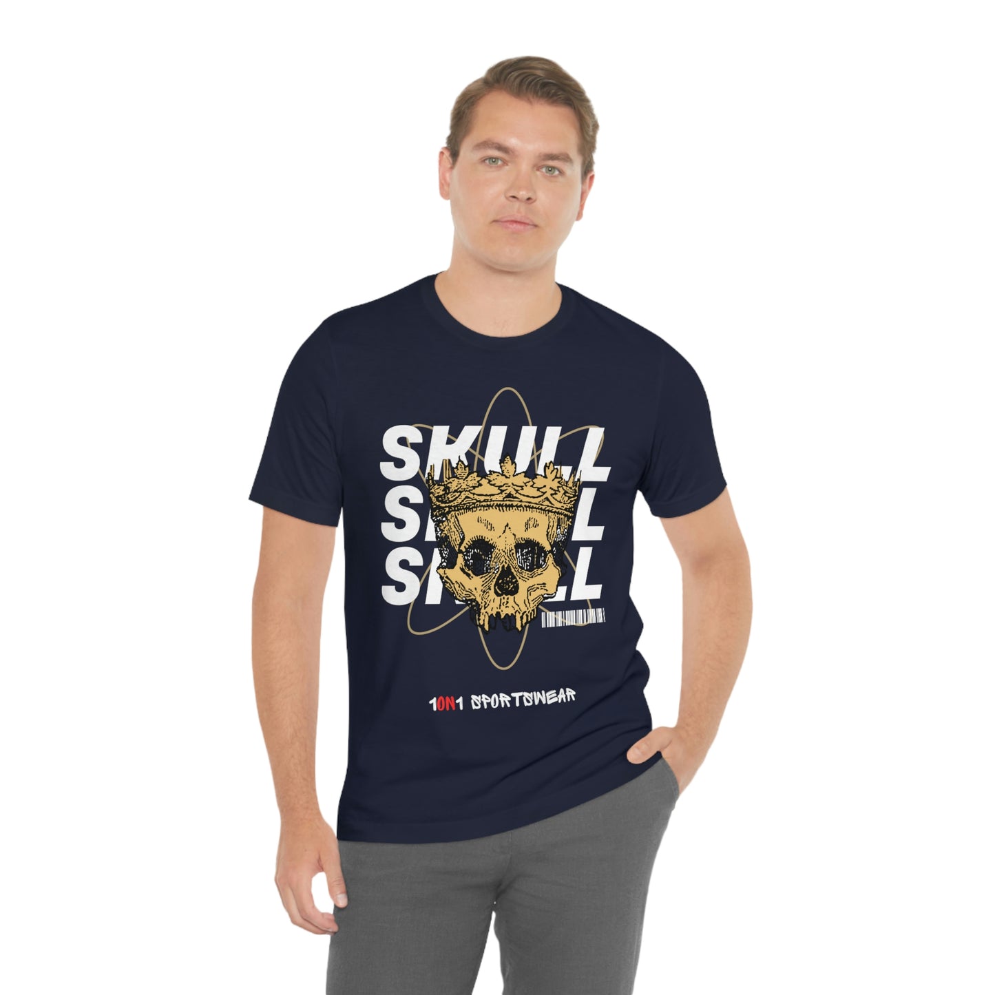 Unisex Skull Jersey Short Sleeve Tee