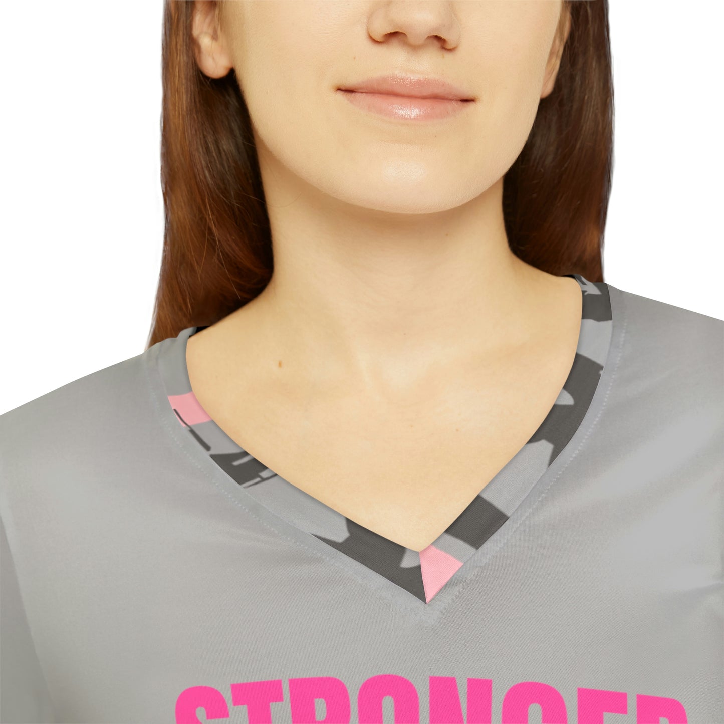 Cancer Awareness Women's Long Sleeve V-neck Shirt