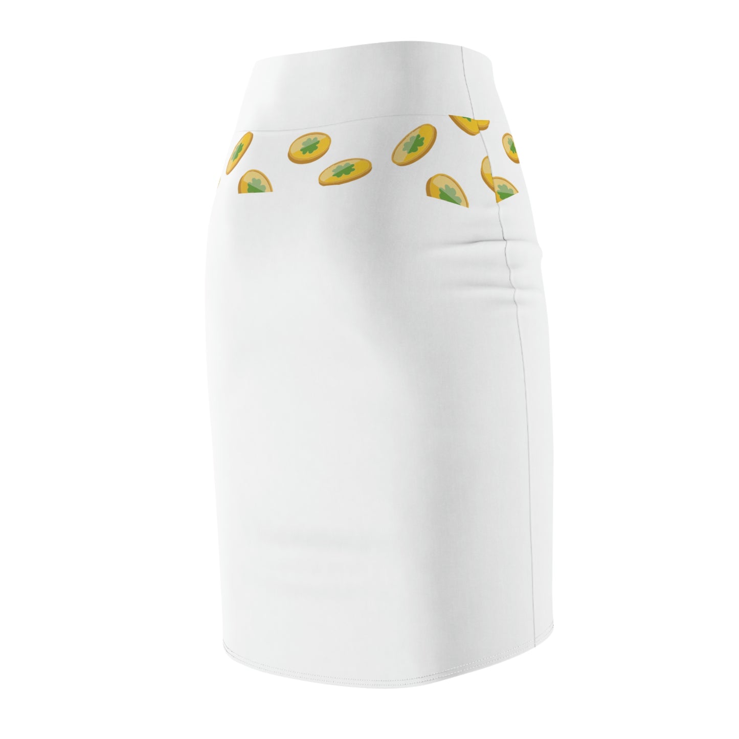 Women's Pencil Skirt (White)