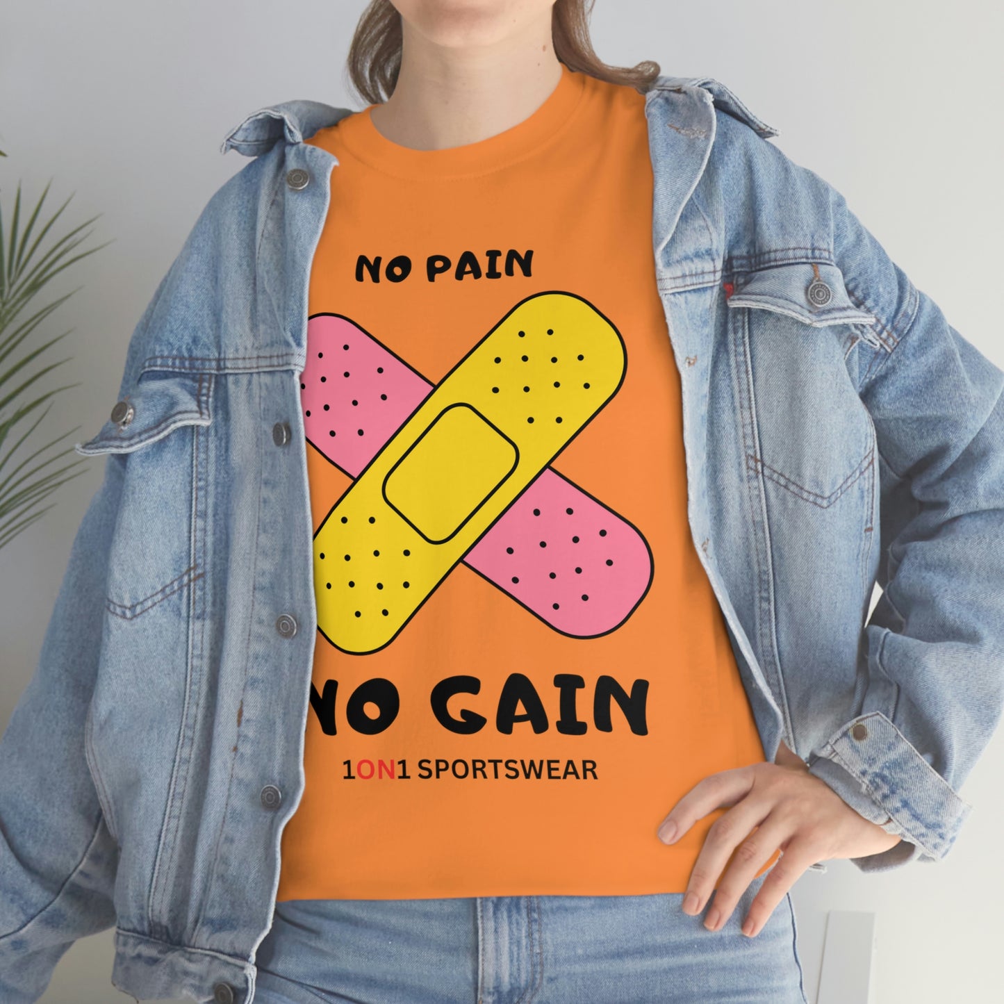 No Pain No Gain Heavy Cotton Tee