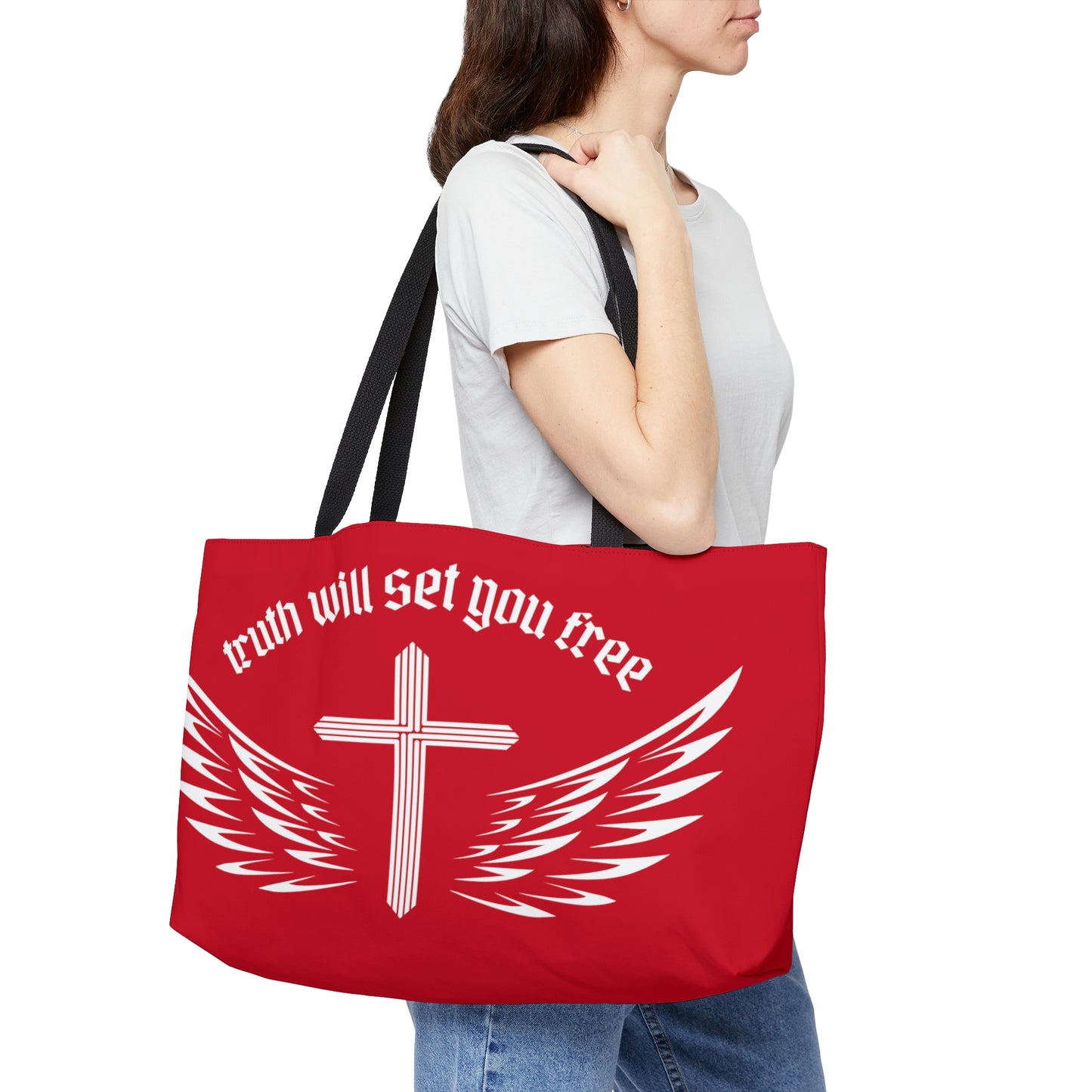 Truth Weekender Tote Bag (Red)