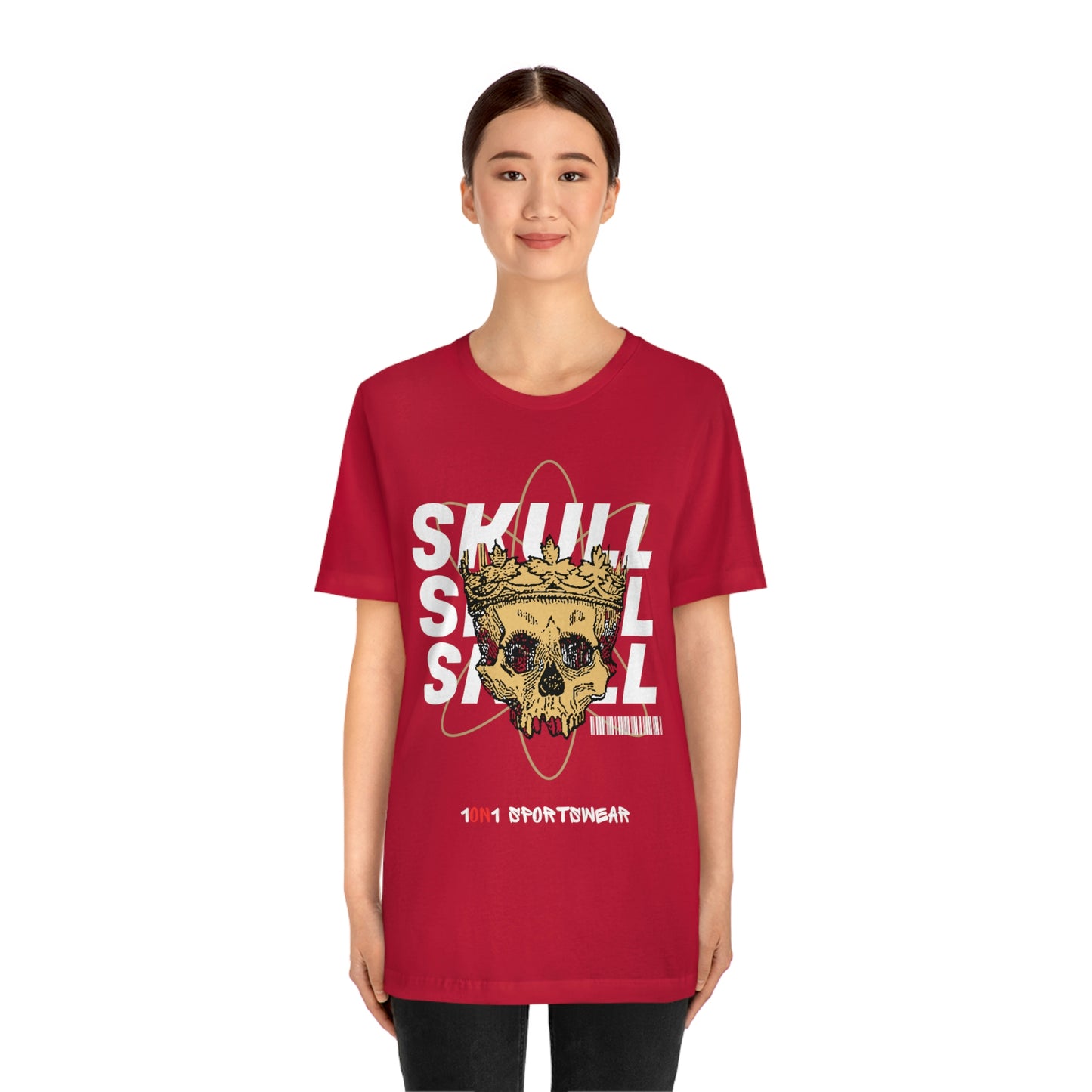 Unisex Skull Jersey Short Sleeve Tee