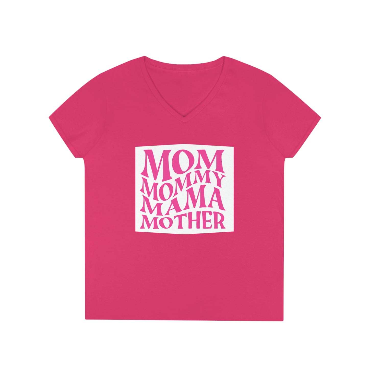 Mother's Day V-Neck T-Shirt (Blue)