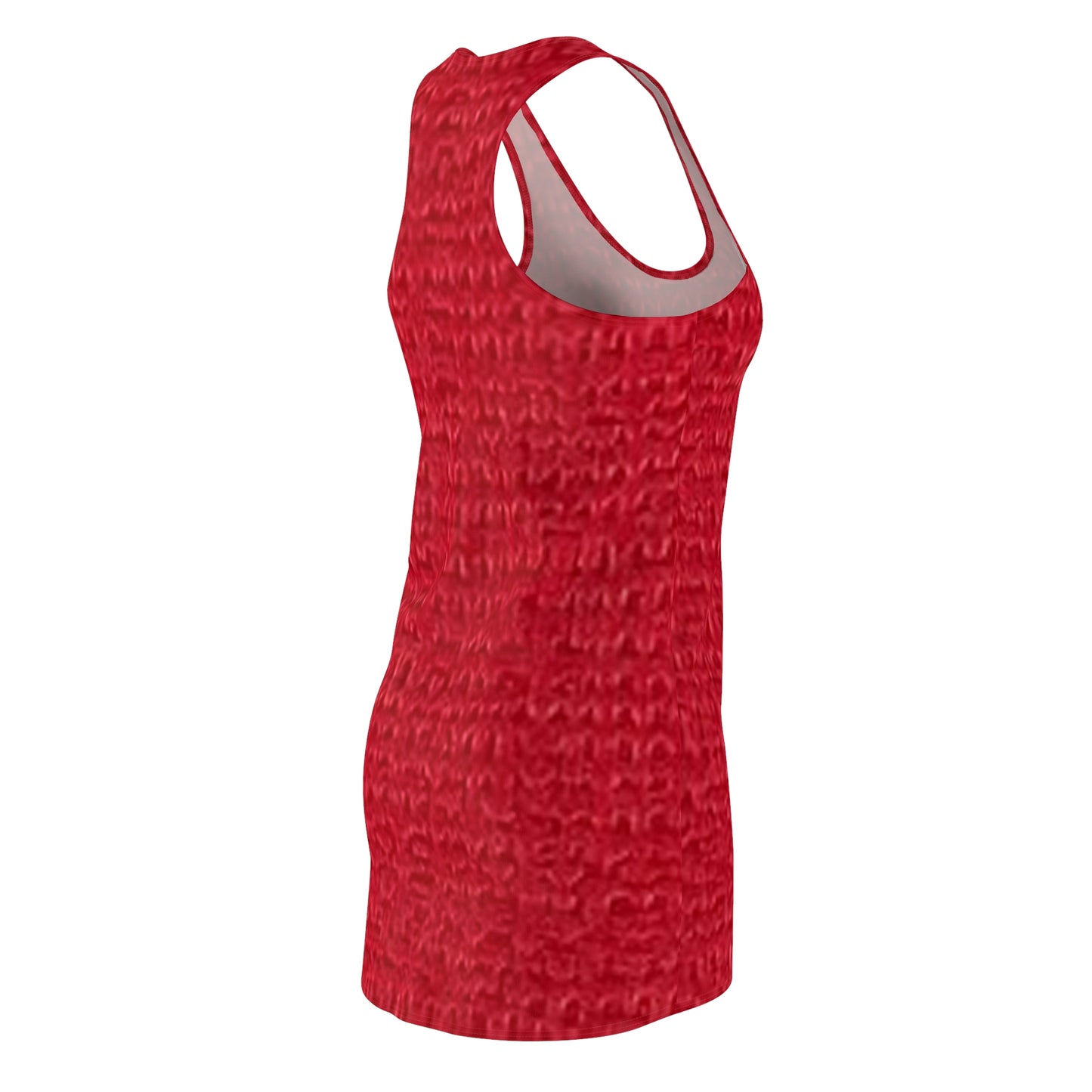 Summer Women's Cut & Sew Racerback Dress (Red)