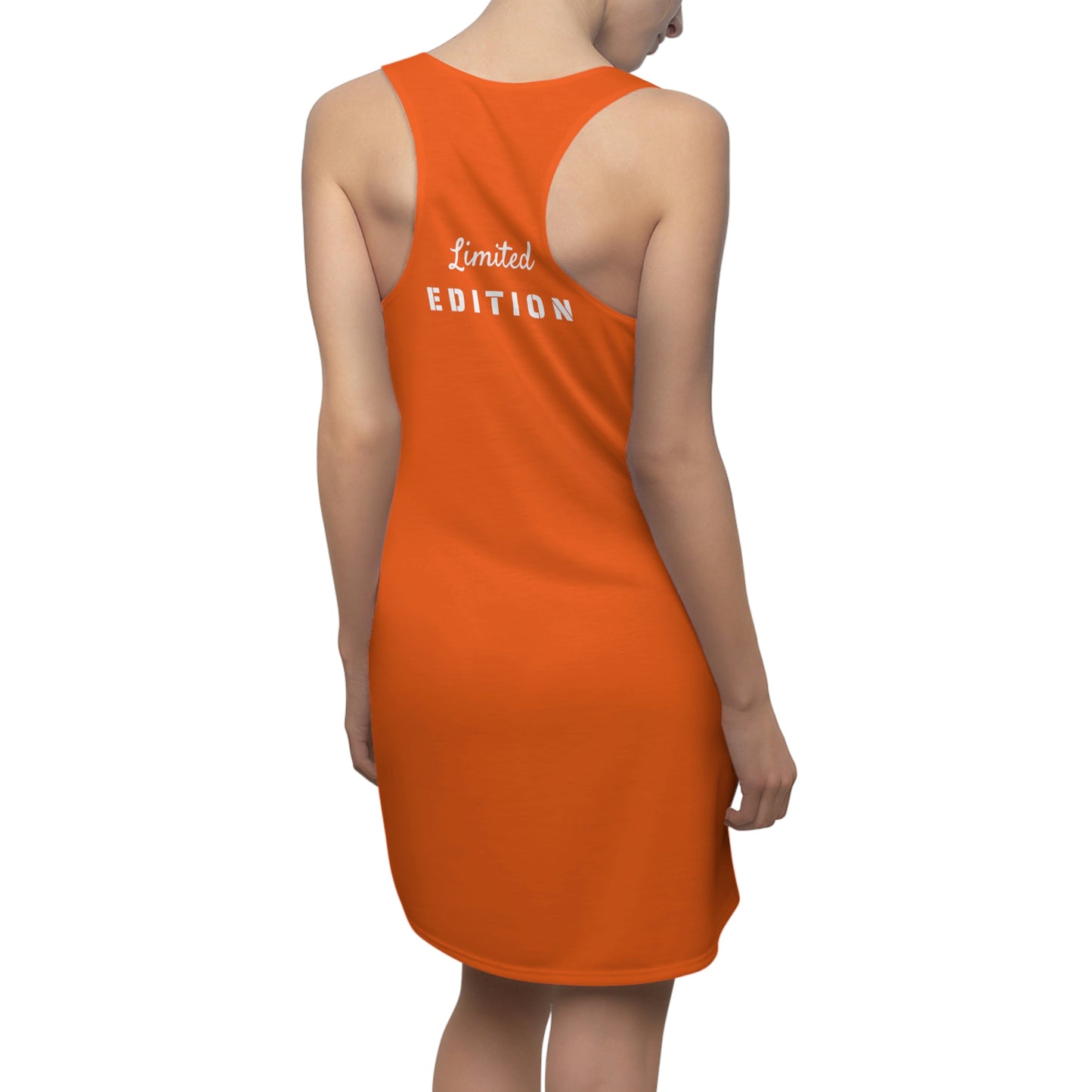 Summer Women's Cut & Sew Racerback Dress (Orange)