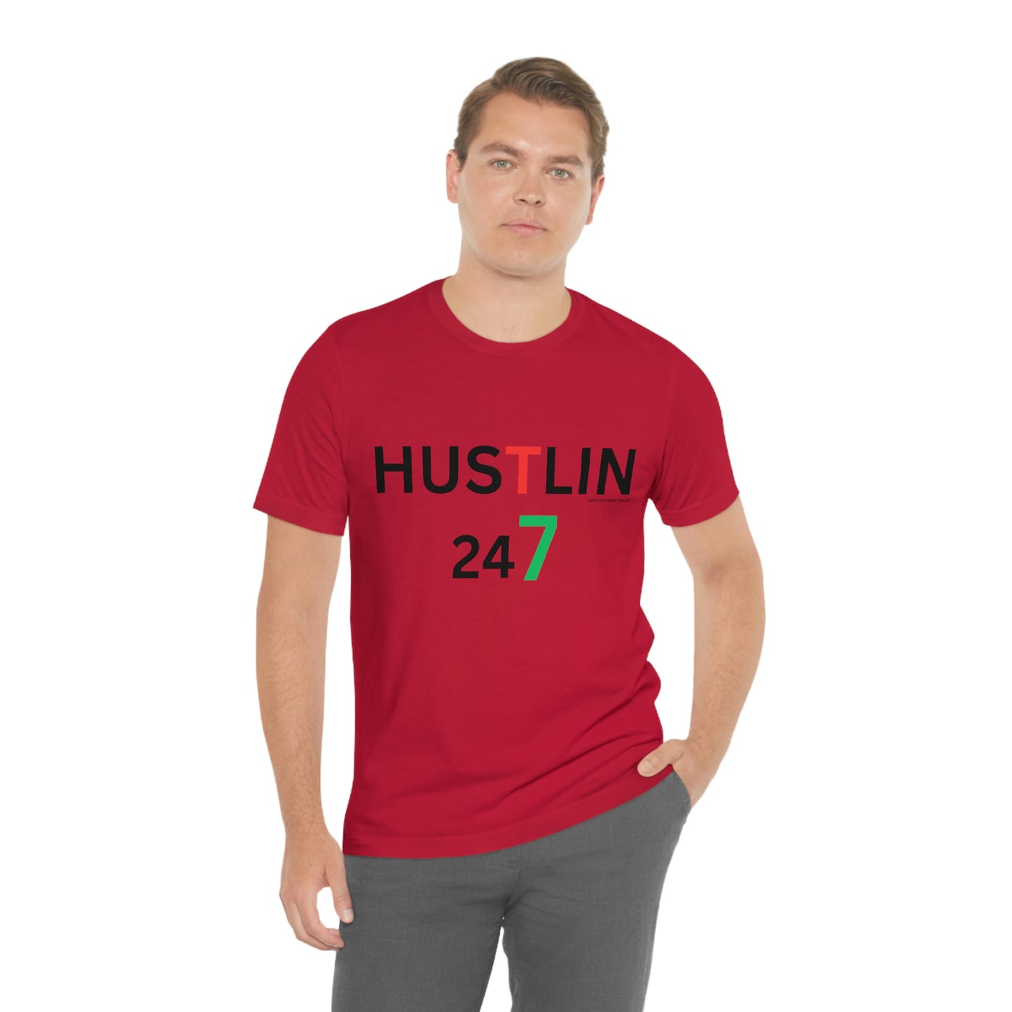 Unisex Hustlin Jersey Short Sleeve Tee