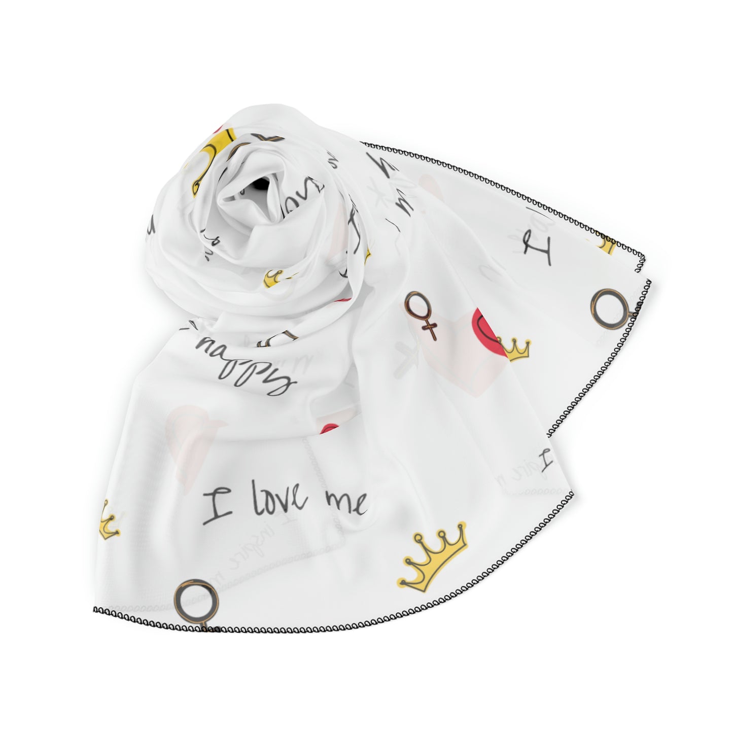 Inspired Love Me  Poly Scarf