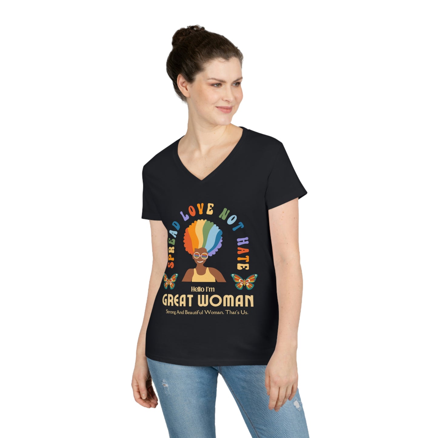 Ladies' Great Women V-Neck T-Shirt