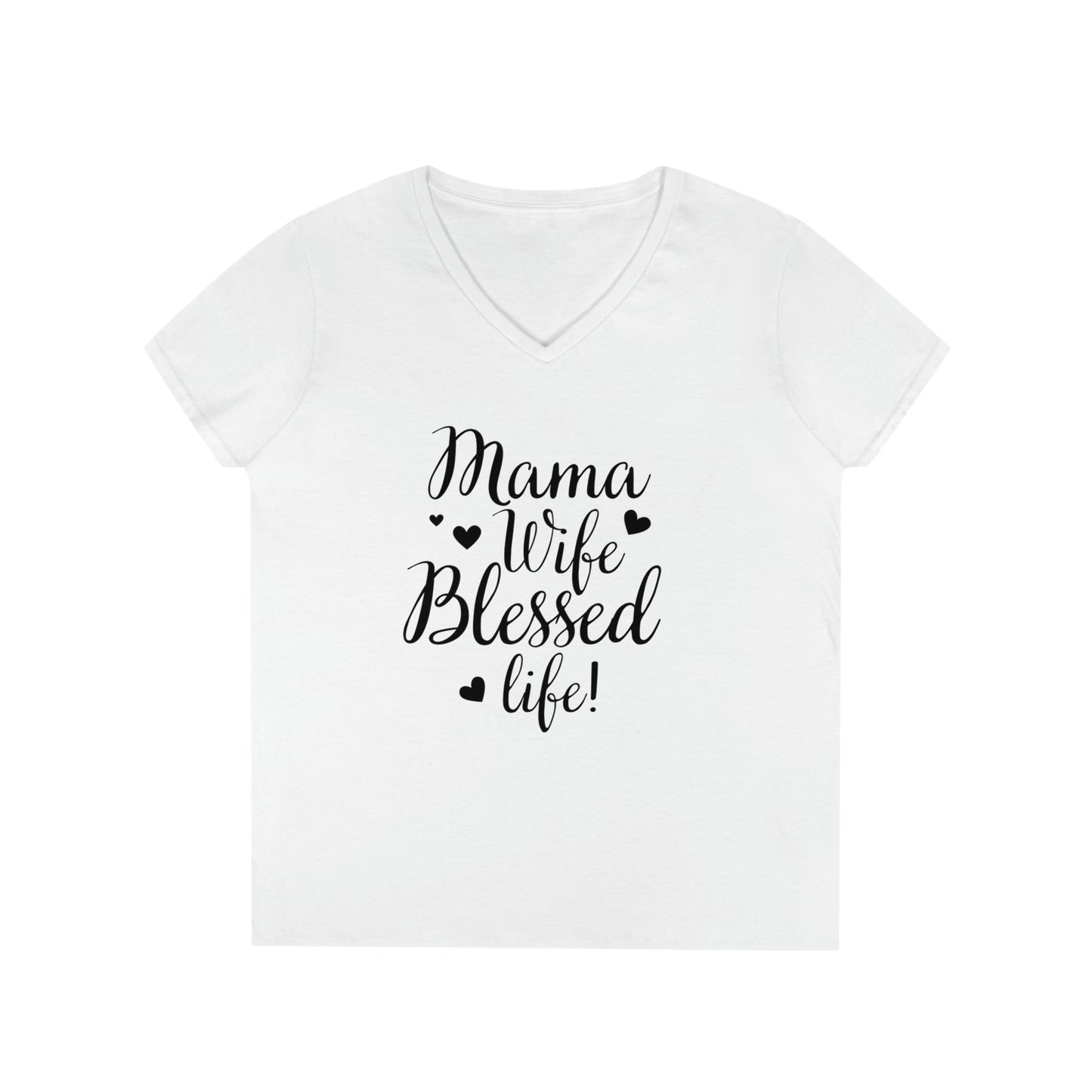 Mother's Day V-Neck T-Shirt (Heliconia)