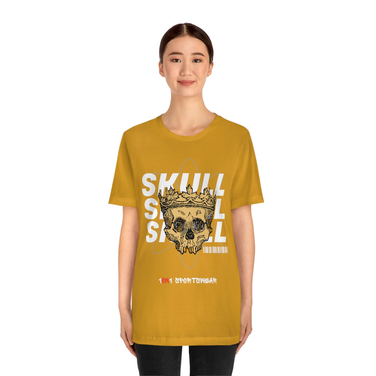 Unisex Skull Jersey Short Sleeve Tee