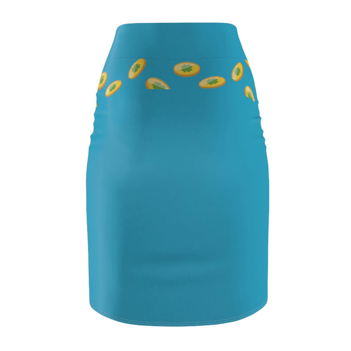 Women's Pencil Skirt (Turquoise)