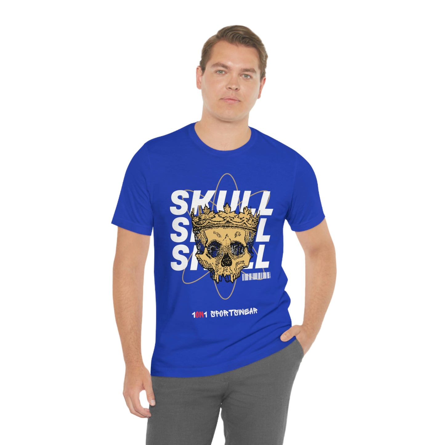 Unisex Skull Jersey Short Sleeve Tee