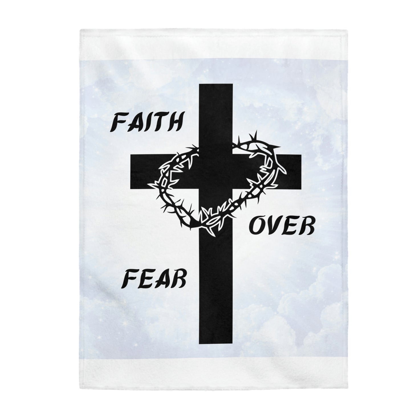 Velveteen Plush Faith Blanket