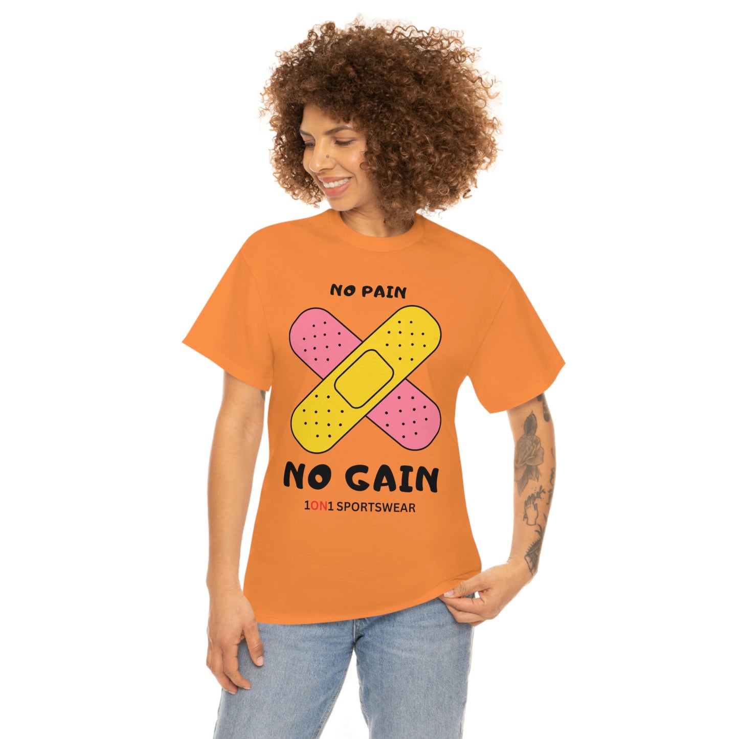 No Pain No Gain Heavy Cotton Tee