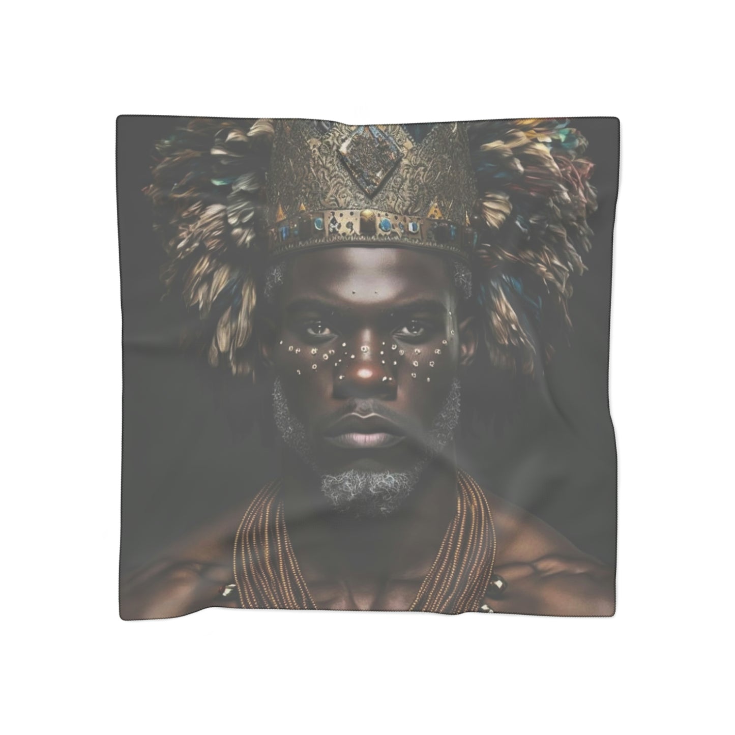 African King Men's Wrap Poly Scarf