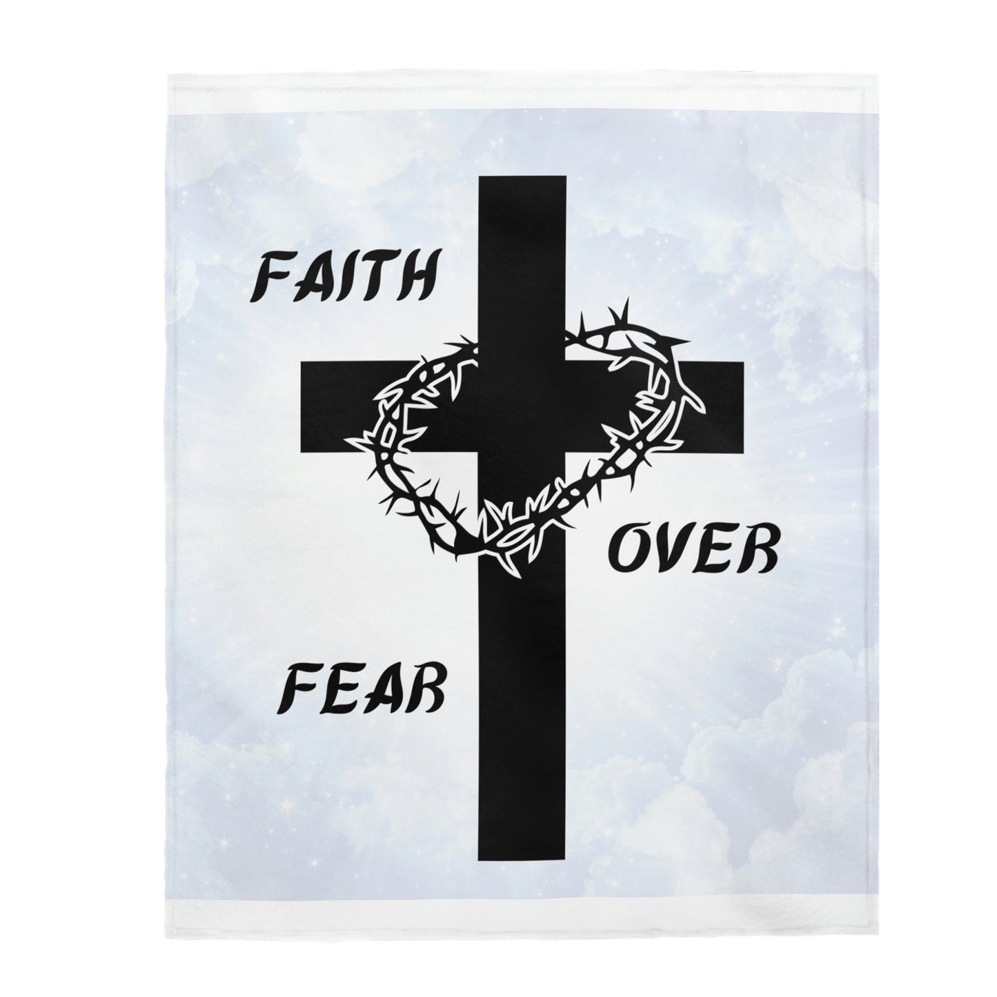 Velveteen Plush Faith Blanket