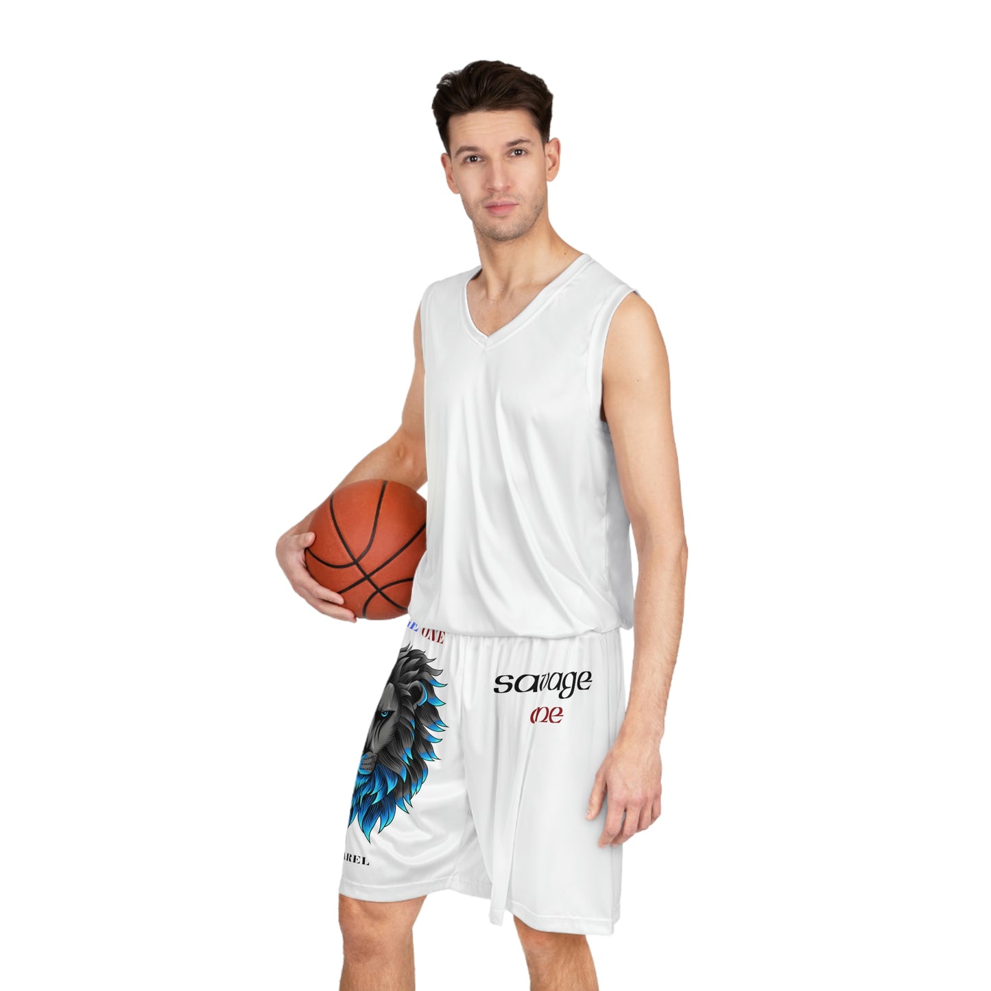 Savage ONE Basketball Shorts (White)