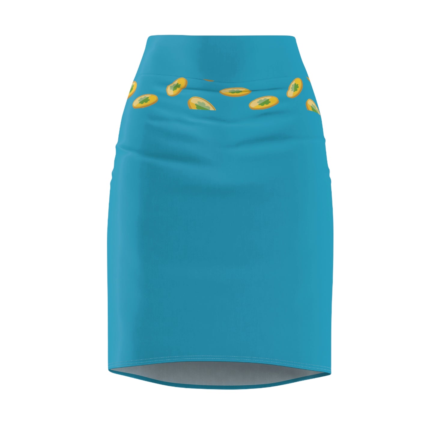 Women's Pencil Skirt (Turquoise)