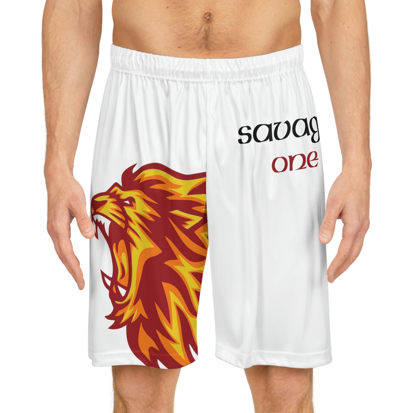 Savage ONE Basketball Shorts (White)