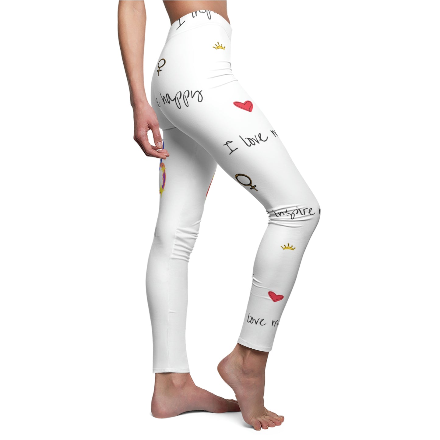 Women's Happy Love Casual Leggings