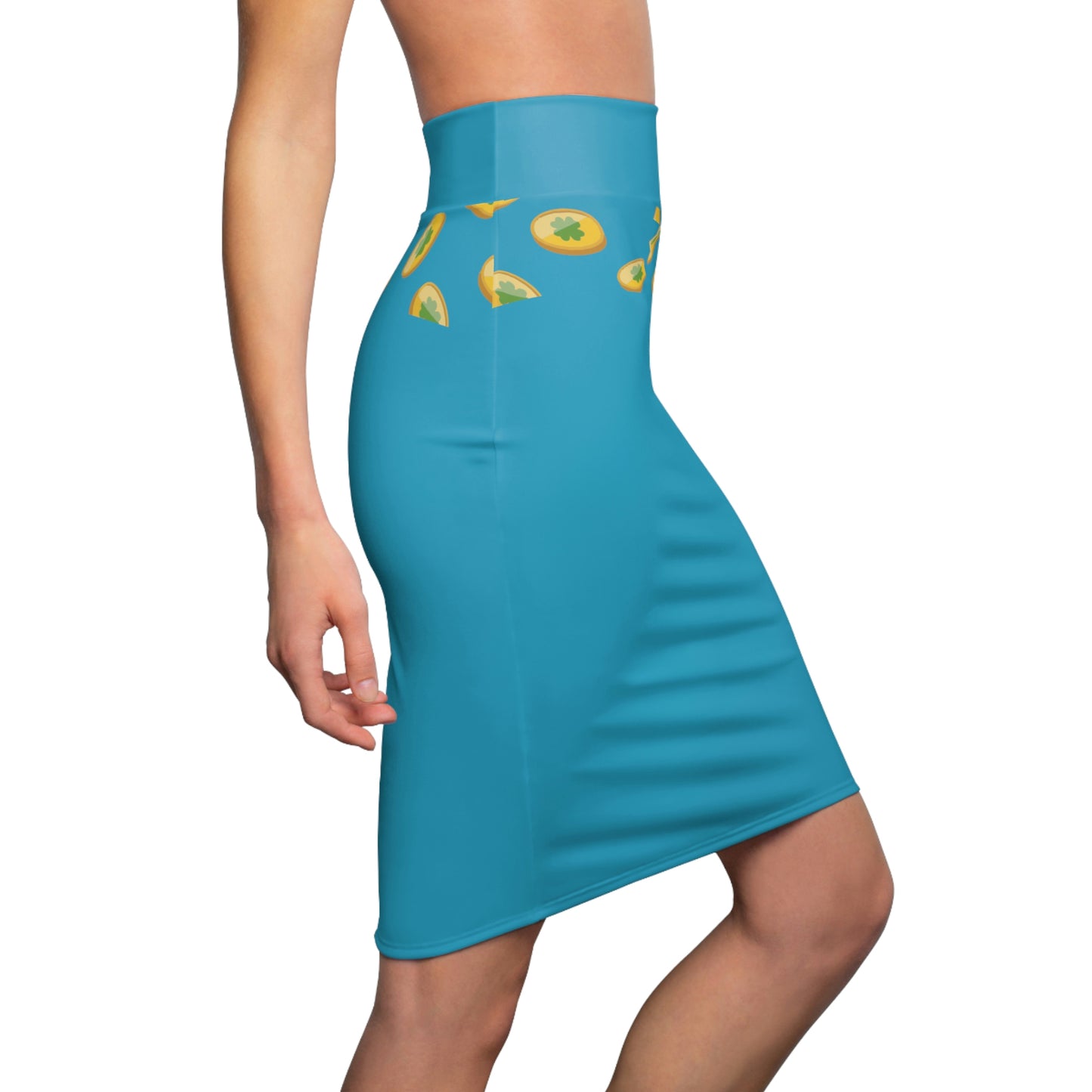 Women's Pencil Skirt (Turquoise)