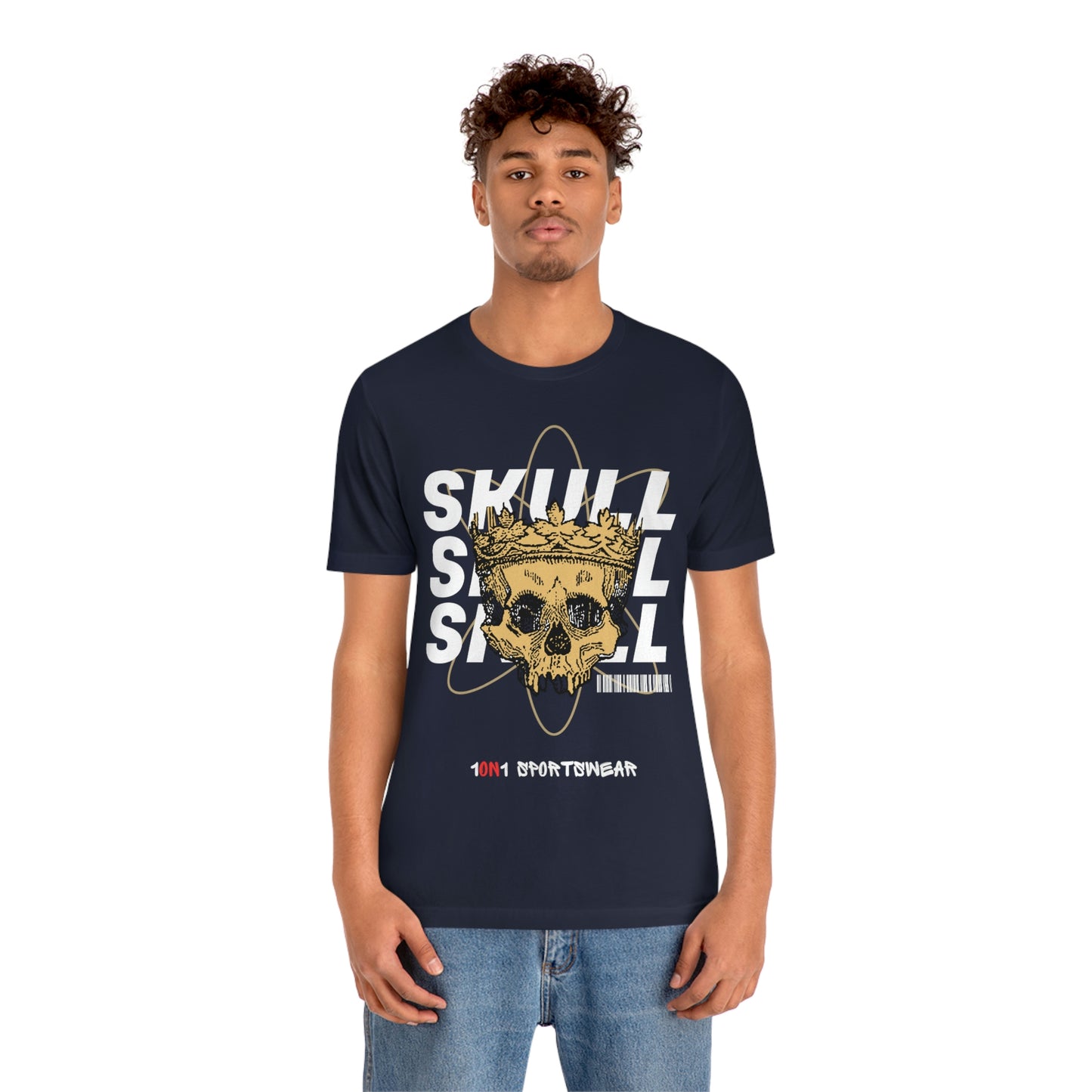 Unisex Skull Jersey Short Sleeve Tee