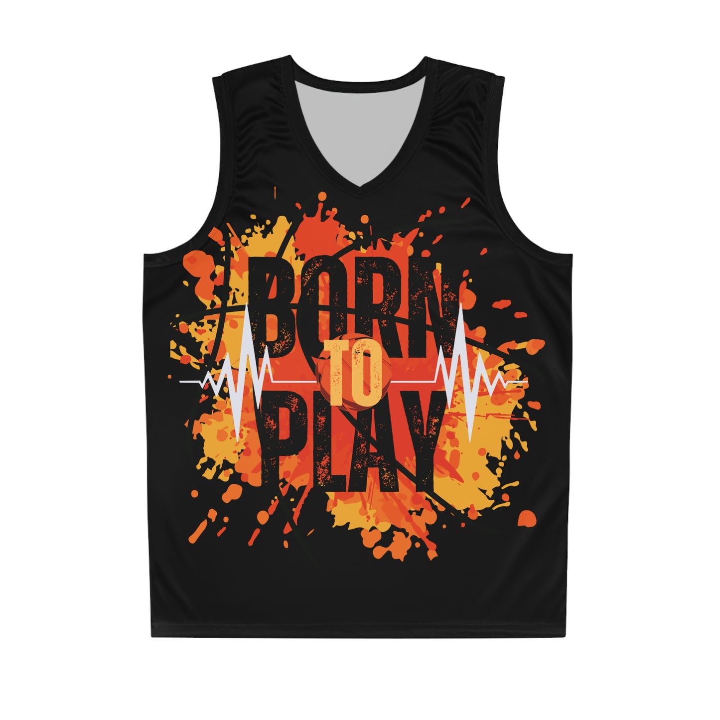 Born to Play Basketball Jersey (Black)