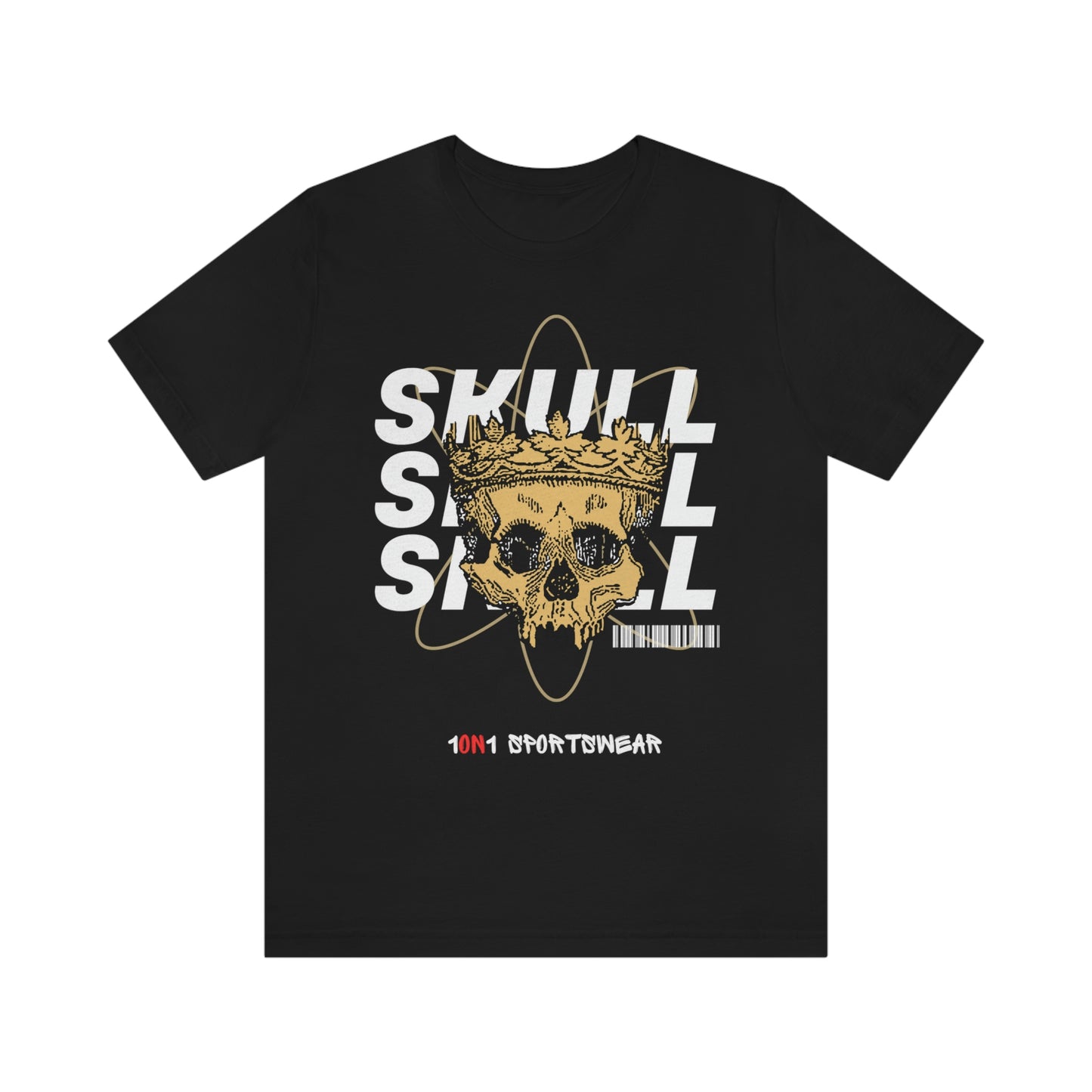 Unisex Skull Jersey Short Sleeve Tee